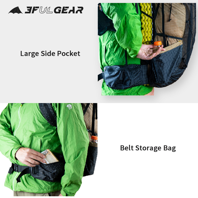 3F UL GEAR QIDIAN Pro 46+10L B - огляд і ціна Outdoor Sport Climbing Gear
