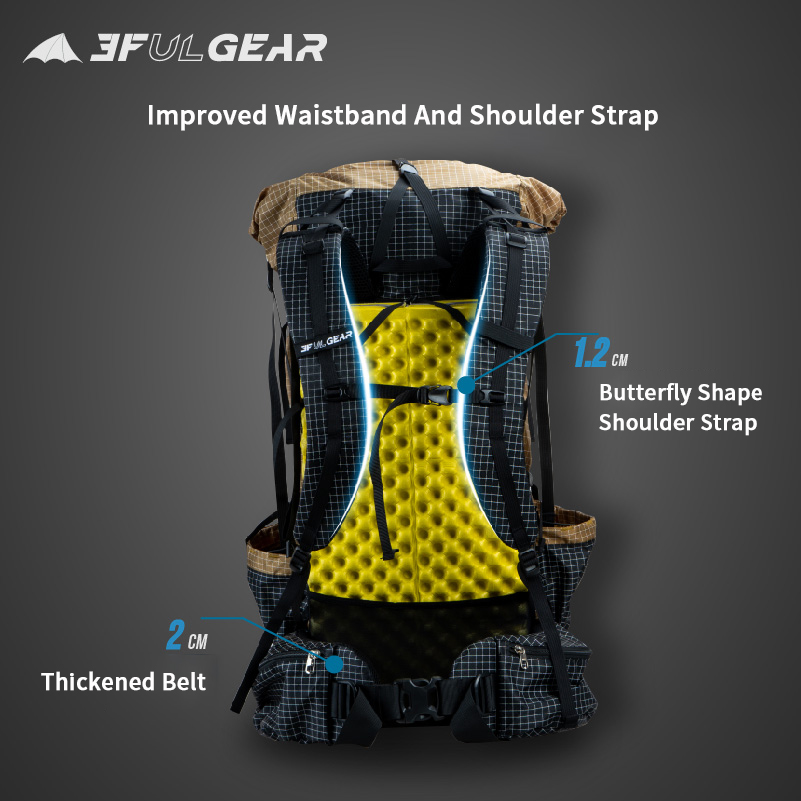 3F UL GEAR QIDIAN Pro 46+10L B - огляд і ціна Outdoor Sport Climbing Gear