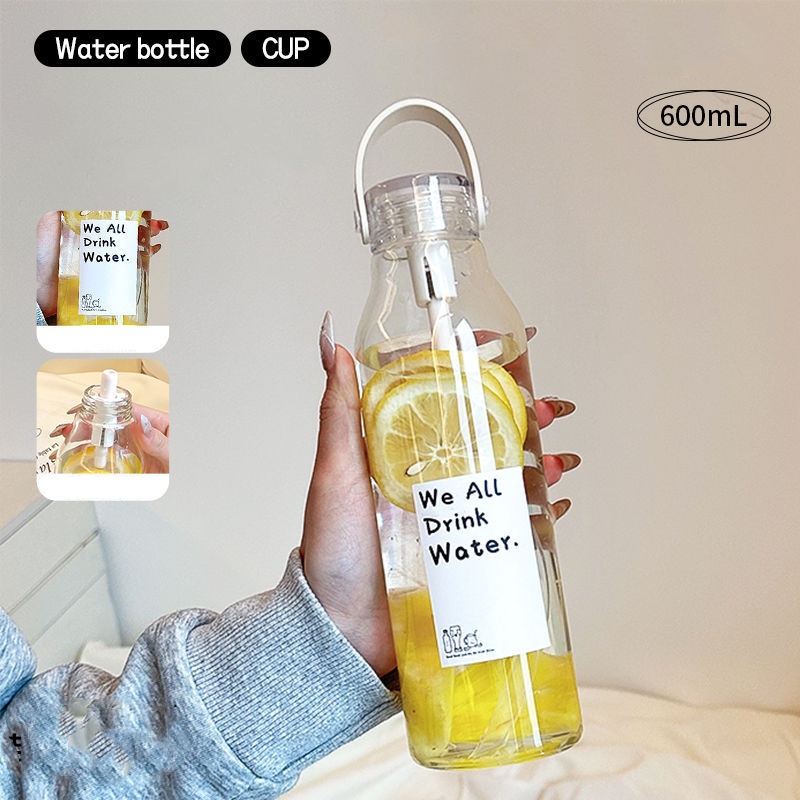600ML Thickened Glass Water Bo - огляд і ціна Outdoor Sport Glass Water Bottle